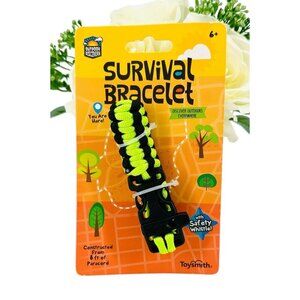 Outdoor Discovery Kids Survival Bracelet With Survival Whistle Green